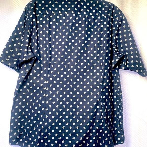 Bugatchi Men’s Classic Fit Short Sleeve shirt Size Large, Deep Navy colour - Picture 3 of 8